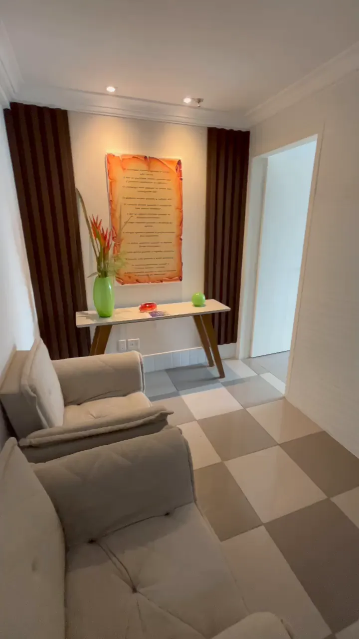 Sala de espera do consultório do Braz